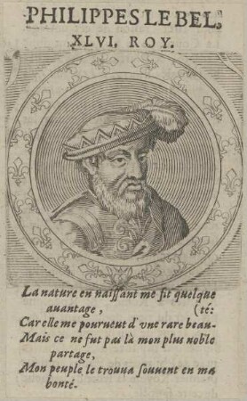 Bildnis von Philippes Le Bel, König von Frankreich