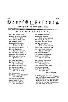 Deutsches Kriegslied