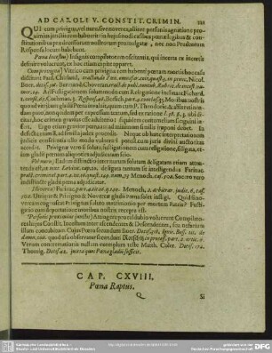 Cap. CXVIII. Poena Raptus