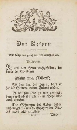 Zur Vesper