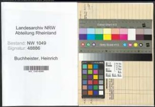 Entnazifizierung Heinrich Buchheister , geb. 11.04.1898 (Justizangestellter)