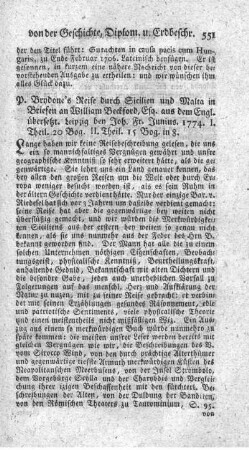 Reise durch Sicilien und Malta in Briefen an William Beckford, Esq. T.1.2.