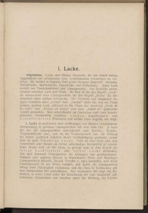 I. Lacke.