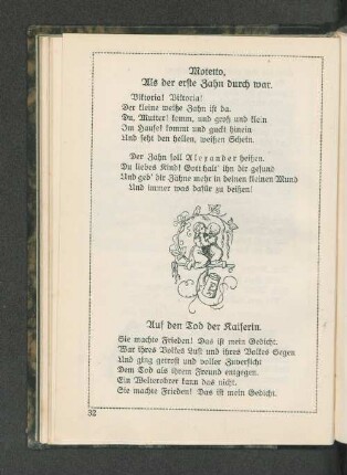 Motetto, als der erste Zahn durch war.