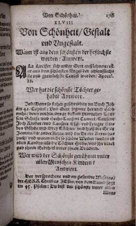 XLVIII. Von Schönheit/ Gestalt und Ungestalt