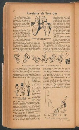 Aventuras de Tom Gin : Páginas infantiles