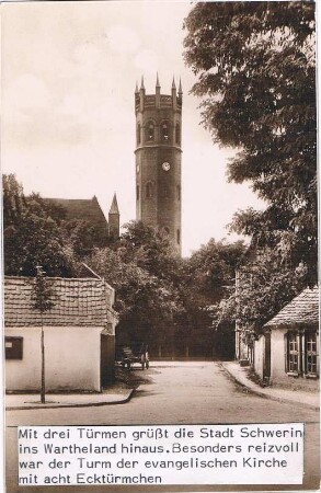 Postkarte, Schwerin (Warthe)