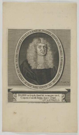 Bildnis des Joannes Andreas Bosius