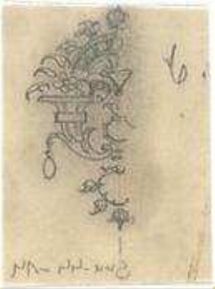 Gmelin, Leopold; Sammlung Gmelin: Handzeichnungen - Folio 13 - Schmuck (Teilansicht)