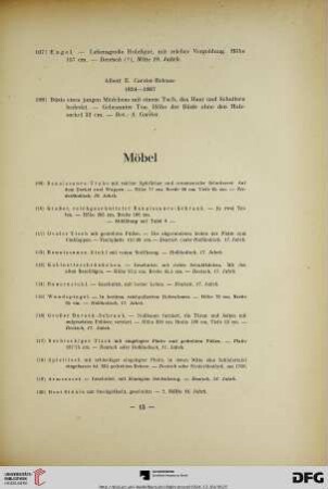 Möbel (Nr. 109-149)