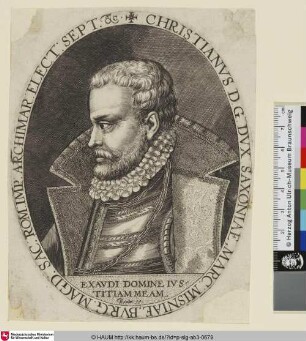 Christianus II. D.G, [Christian II. Kurfürst von Sachsen]