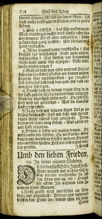 Umb den lieben Frieden.