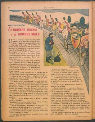 El hombre bueno y el hombre malo : Cuento para niños