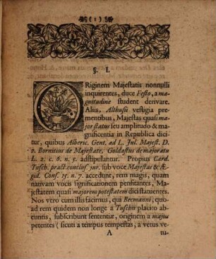 Diss. iur. publ. inaug. de Romani imperatoris maiestate, praecipue reali et personali