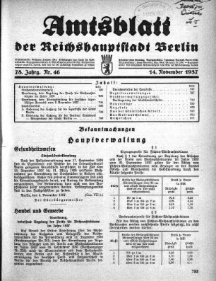 1937,46: Nr. 46, 14. November 1937