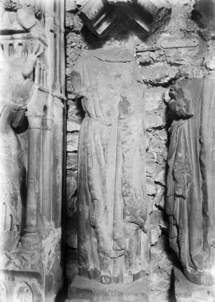 Fragment einer Statue vom Südportal der Pariser Kirche Notre-Dame: König David?