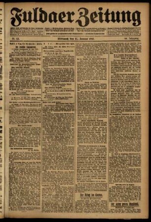 Ausgabe vom Mittwoch, den 17. Januar 1917.