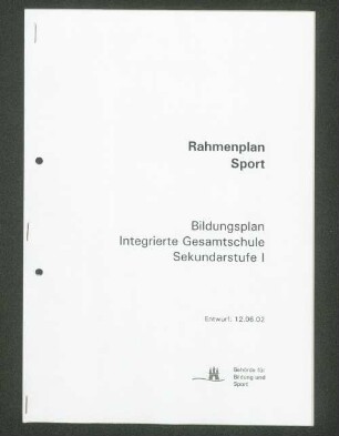 Rahmenplan Sport