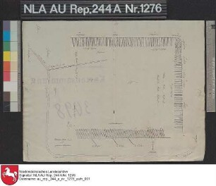 Lage der Hochmoorflächen zwischen Berum und Walle Zeichnung von NN. Papier Format 40,0x31,5 M 1:59.000 (ca)