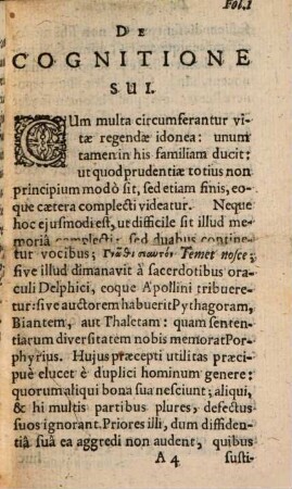 De Cognitione sui libellus