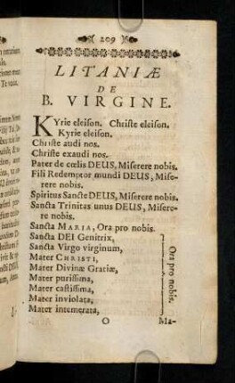 209-215, Litaniae De B. Virgine