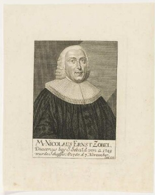 Bildnis des Nicolaus Ernst Zobel