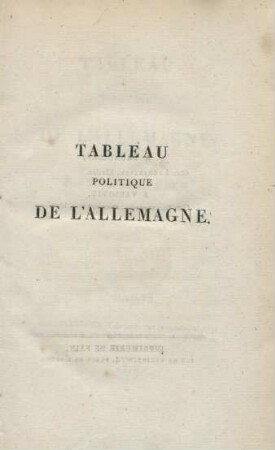 Tableau Politique De L'Allemagne