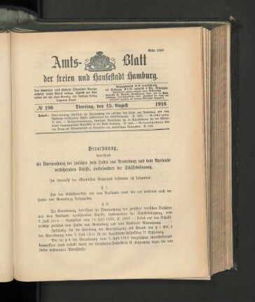 No. 196, 15. August 1916