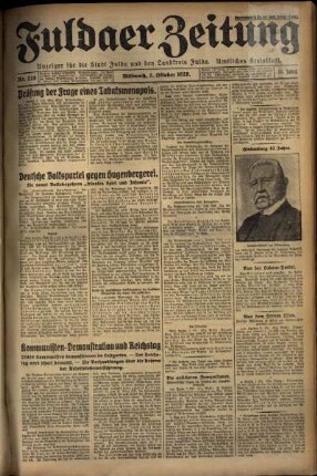Ausgabe vom Mittwoch, den 02. Oktober 1929.