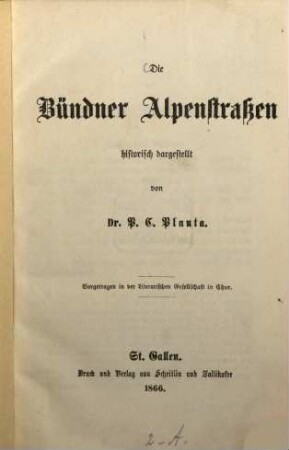 Die Bündner Alpenstraßen