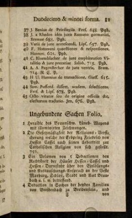 81-94, Folio. - Octavo; In verschiedenen Formaten.