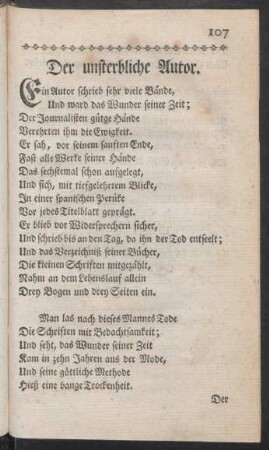 Der unsterbliche Autor