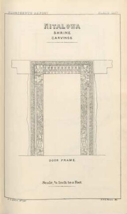 Plate XXXV. Nitalowa. Shrine carvings. Door frame