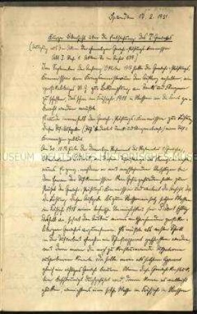 Handschrift mit einer Geschichte des Tankbekämpfungsgewehrs