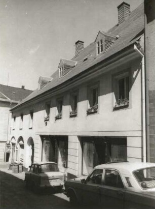 Annaberg-Buchholz, Kleine Kirchgasse 1. Wohn- und Geschäftshaus. Straßenansicht