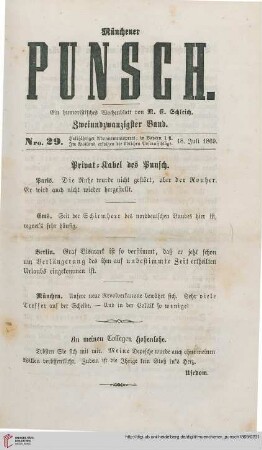 Nro. 29 (18. Juli 1869)