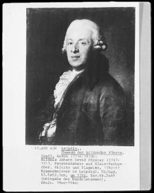 Bildnis Johann David Förster, Kramermeister von 1792-1797