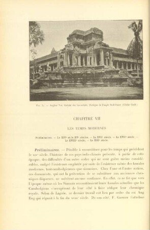 Chapitre VII. Les temps modernes
