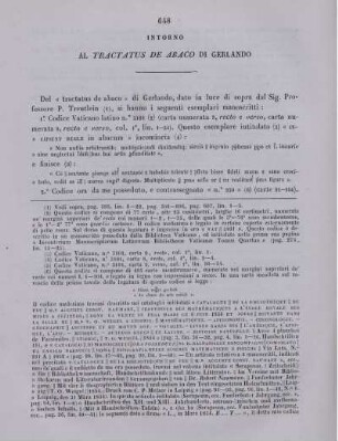 Intorno al tractatus de abaco di Gerlando.