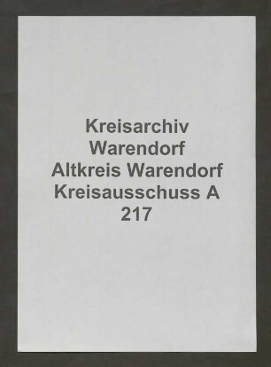 Vermögen des Amtes Everswinkel, Spez.