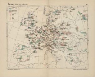 Europa, Abbau und Industrie