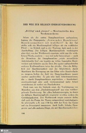 Der Weg Zur Billigen Energieversorgung