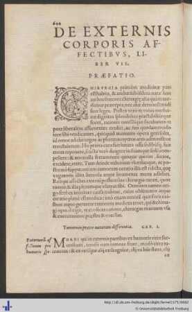Liber VII. De Externis Corporisu Affectibus.