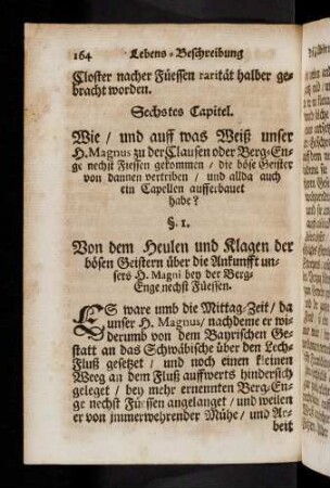 164-171, Sechstes Capitel