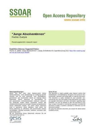"Junge Absolventinnen"