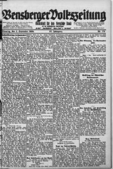 Bensberger Volkszeitung. 1907-1929