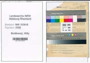 Entnazifizierung Willy Breitkreutz , geb. 11.08.1905 (Lehrer)