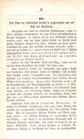 IV. Das Ende der althessischen Politik in Hessen-Cassel und das Ende des Kurstaates.