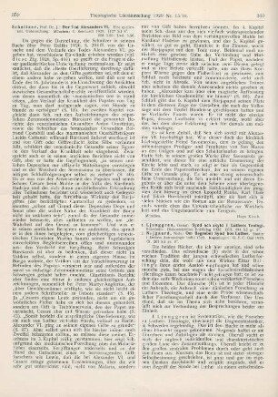 359-360 [Rezension] Schnitzer, Joseph, Der Tod Alexanders VI