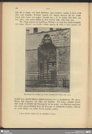 Das Portal des Palastes des Emirs Haschbek Sef ed-Din (geft. 1480)